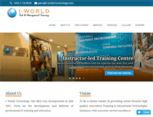 Tablet Screenshot of i-world-technology.com